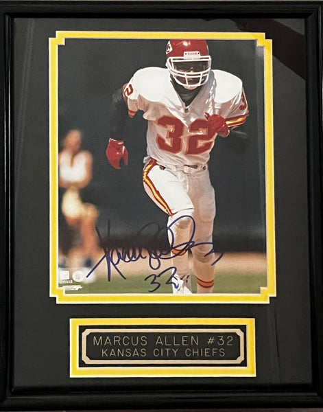 Hall-of-Famer Marcus Allen signed w/cert. of authentication on back